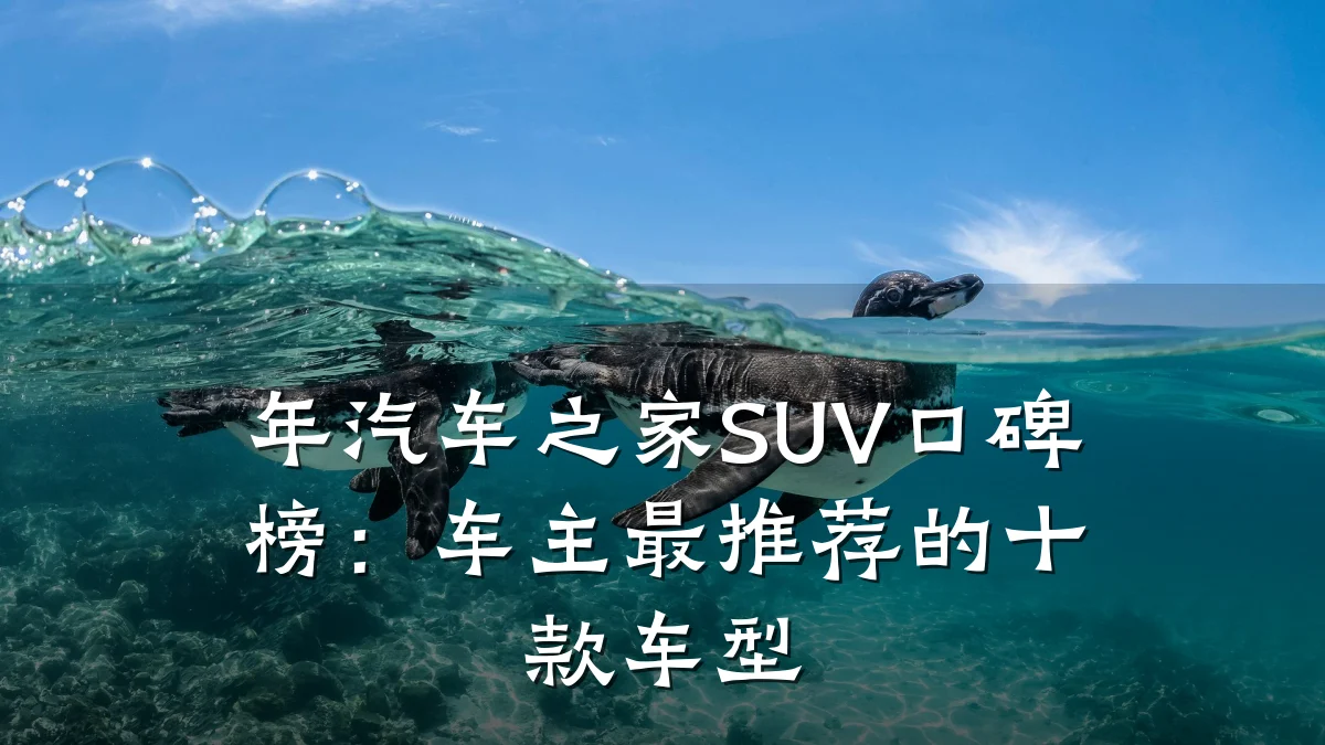 年汽车之家SUV口碑榜:车主最推荐的十款车型
