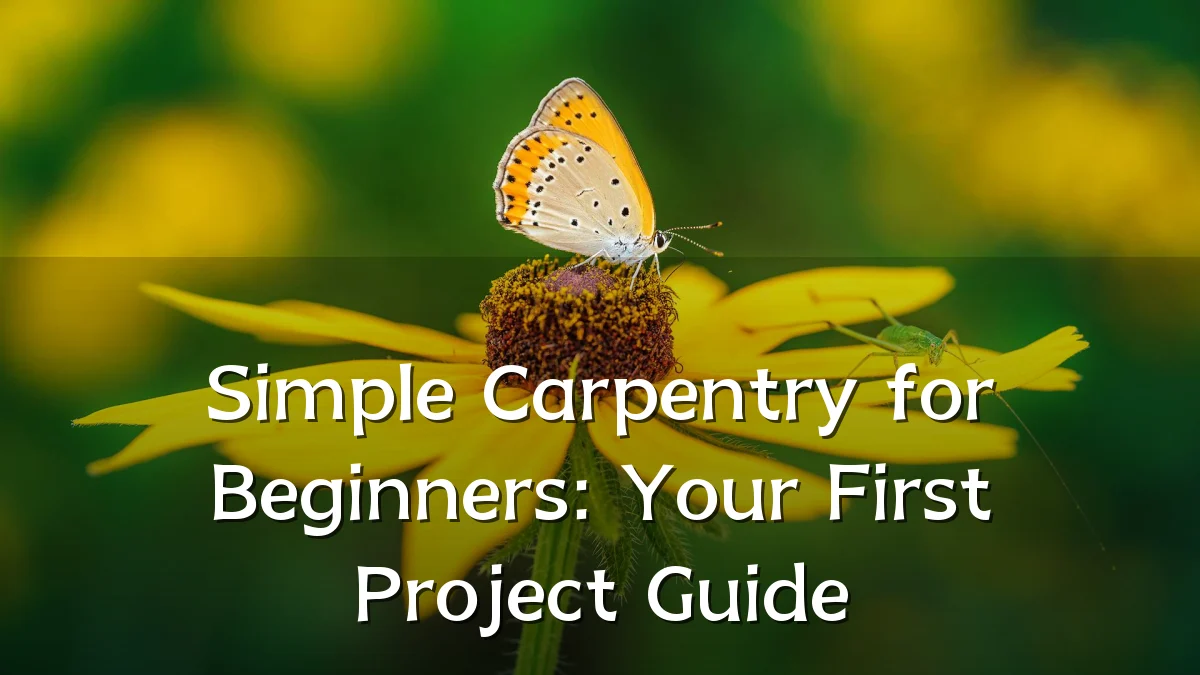 Simple Carpentry for Beginners: Your First Project Guide