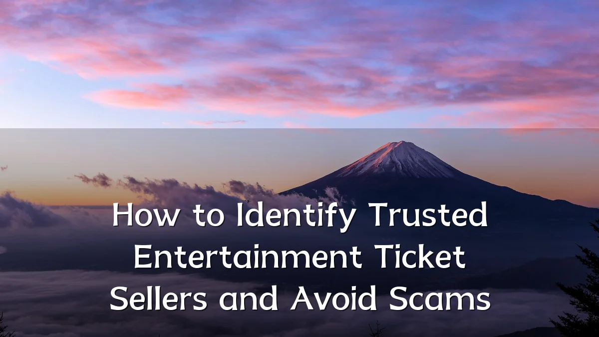 How to Identify Trusted Entertainment Ticket Sellers and Avoid Scams