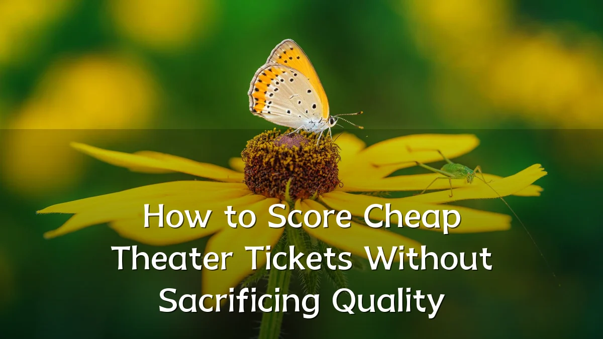 How to Score Cheap Theater Tickets Without Sacrificing Quality