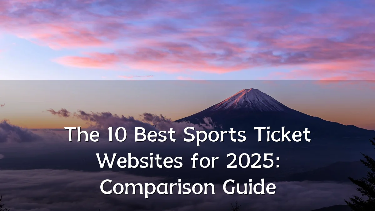 The 10 Best Sports Ticket Websites for 2025: Comparison Guide