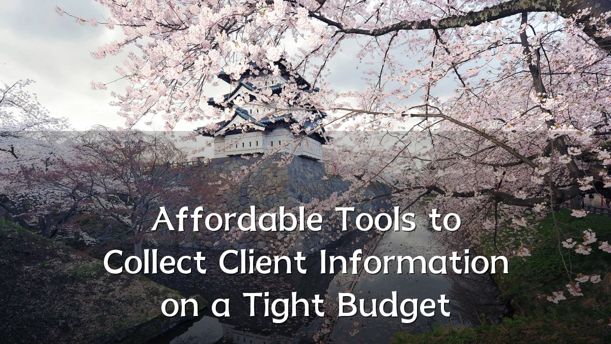 Affordable Tools to Collect Client Information on a Tight Budget